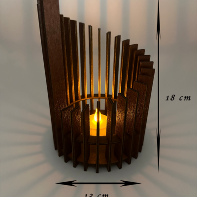 Kerzenhalter dunkel Laterne