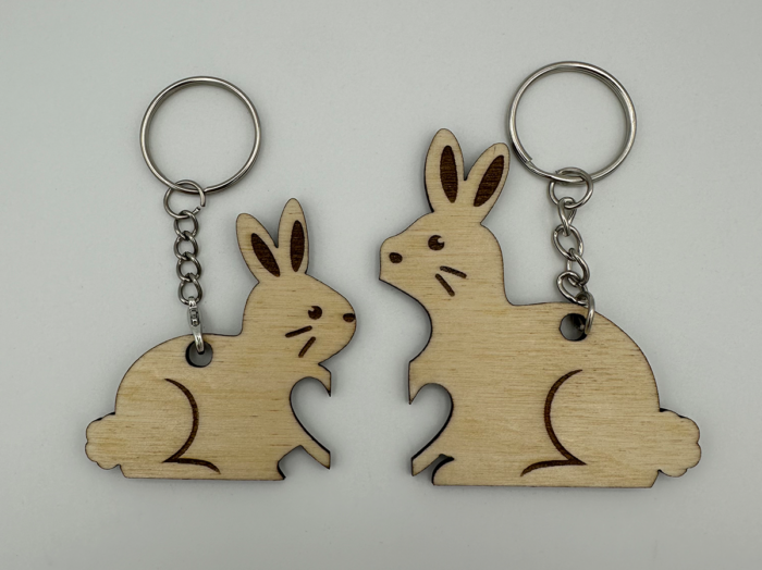 Schlüsselanhänger Partnerhasen