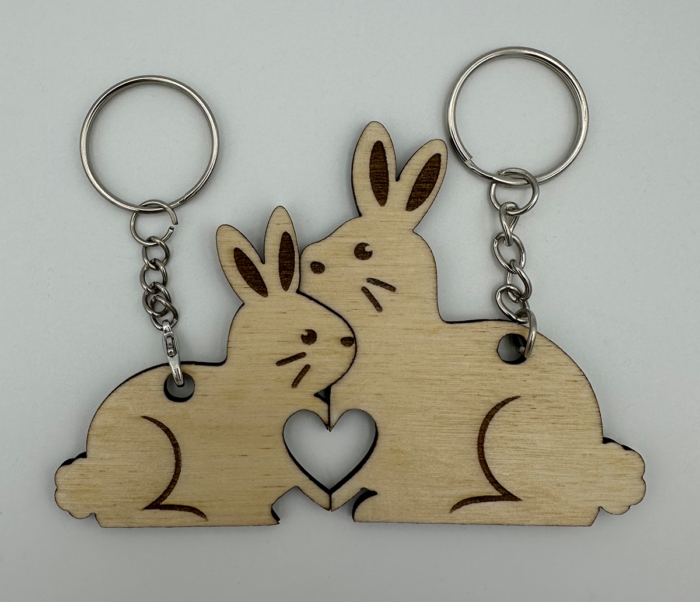 Schlüsselanhänger Partnerhase