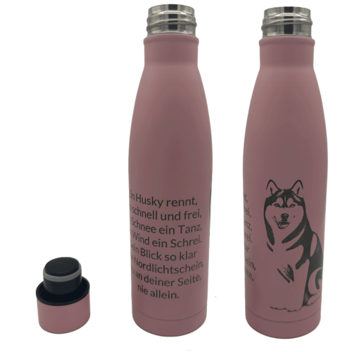 Isolierflasche rosa Husky