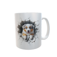 3D-Effekt Hundetasse – Australian Shepherd