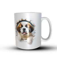Bernie Breakout – Tasse mit Bernhardiner-Welpen-Motiv