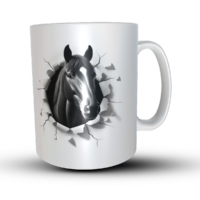 Tasse durchbrechender Rappe