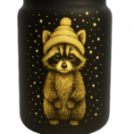 Windlicht Waschbär groß