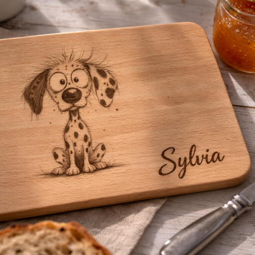 Brett-Dalmatiner-Gravur