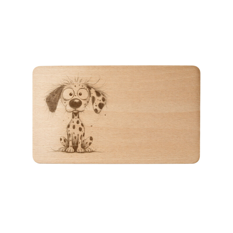 holzbrettchen hund gravur dalmatiner